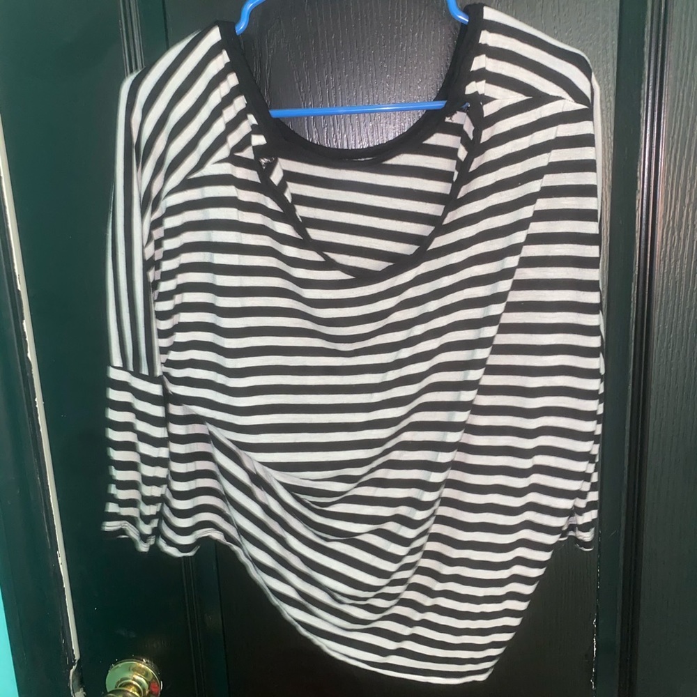 Black and white striped shirt
